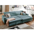 ECKSOFA inkl. Funktion Pastellblau Cord  - Pastellblau/Schwarz, KONVENTIONELL, Textil/Metall (290/178cm) - Cantus