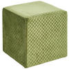 Taburet din lemn, textil, verde {item.attr('143-279')} - verde, Trend, lemn/textil (38/38/38cm) - Xora