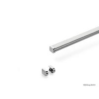 PROFILLEISTEN-SET 60/1,5/2,5 cm  in Edelstahlfarben  - Edelstahlfarben, Basics, Kunststoff/Metall (60/1,5/2,5cm) - HKT