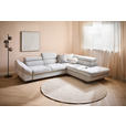 ECKSOFA in Webstoff Hellgrau  - Hellgrau/Schwarz, Design, Textil/Metall (280/235cm) - Hom`in