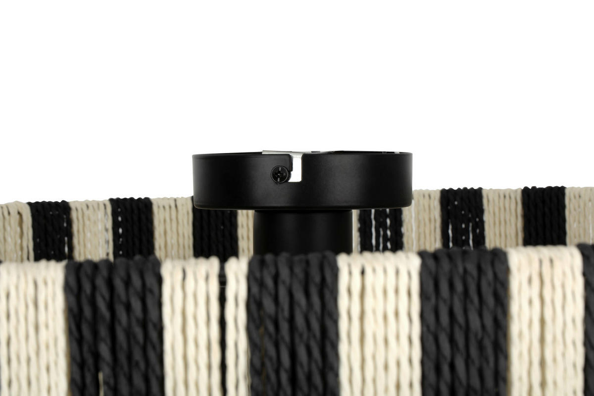 HÄNGELEUCHTE 60/27.5 cm   - Schwarz/Weiß, Design, Papier/Metall (60/27.5cm) - Collet's Monde