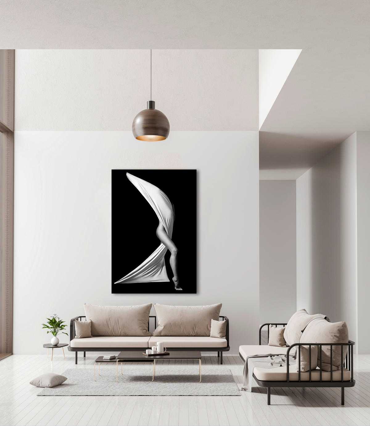 BILD 90/135 cm  - Schwarz, Design, Holz/Kunststoff (90/135cm)