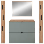GARDEROBE 4-teilig  in 165/179/37 cm  - Salbeigrün/Eiche Artisan, Design, Holzwerkstoff (165/179/37cm) - Voleo