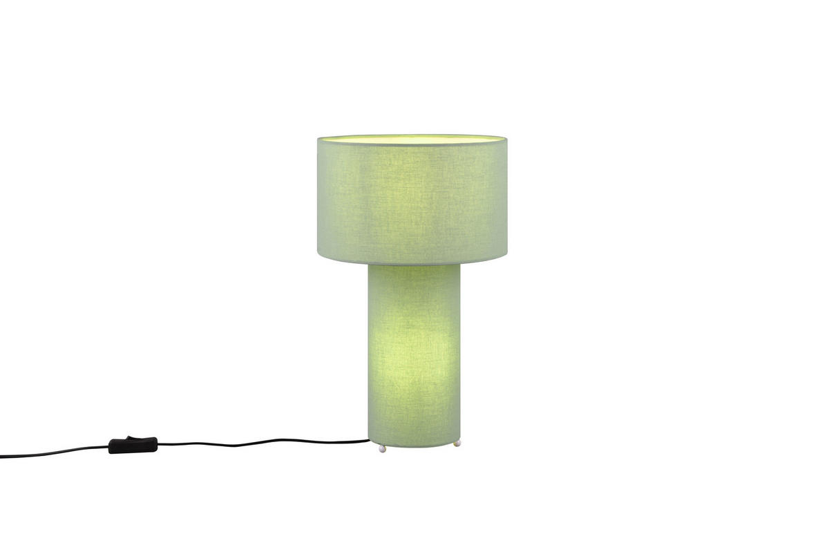BORDSLAMPA 24,0/40,0 cm   - grön, textil/plast (24,0/40,0cm)