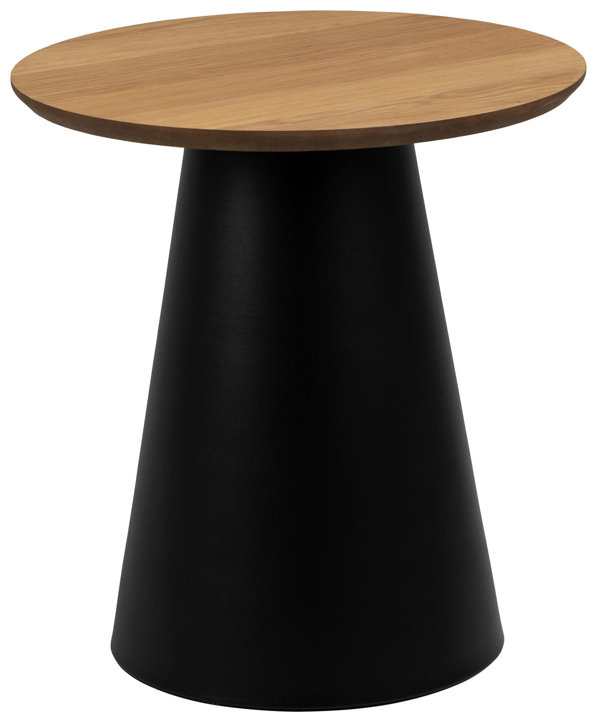 KONFERENČNÍ STOLEK, přírodní barvy, dřevo, kov, 45/48 cm - černá/přírodní barvy, Design, kov/dřevo (45/48cm) - MID.YOU