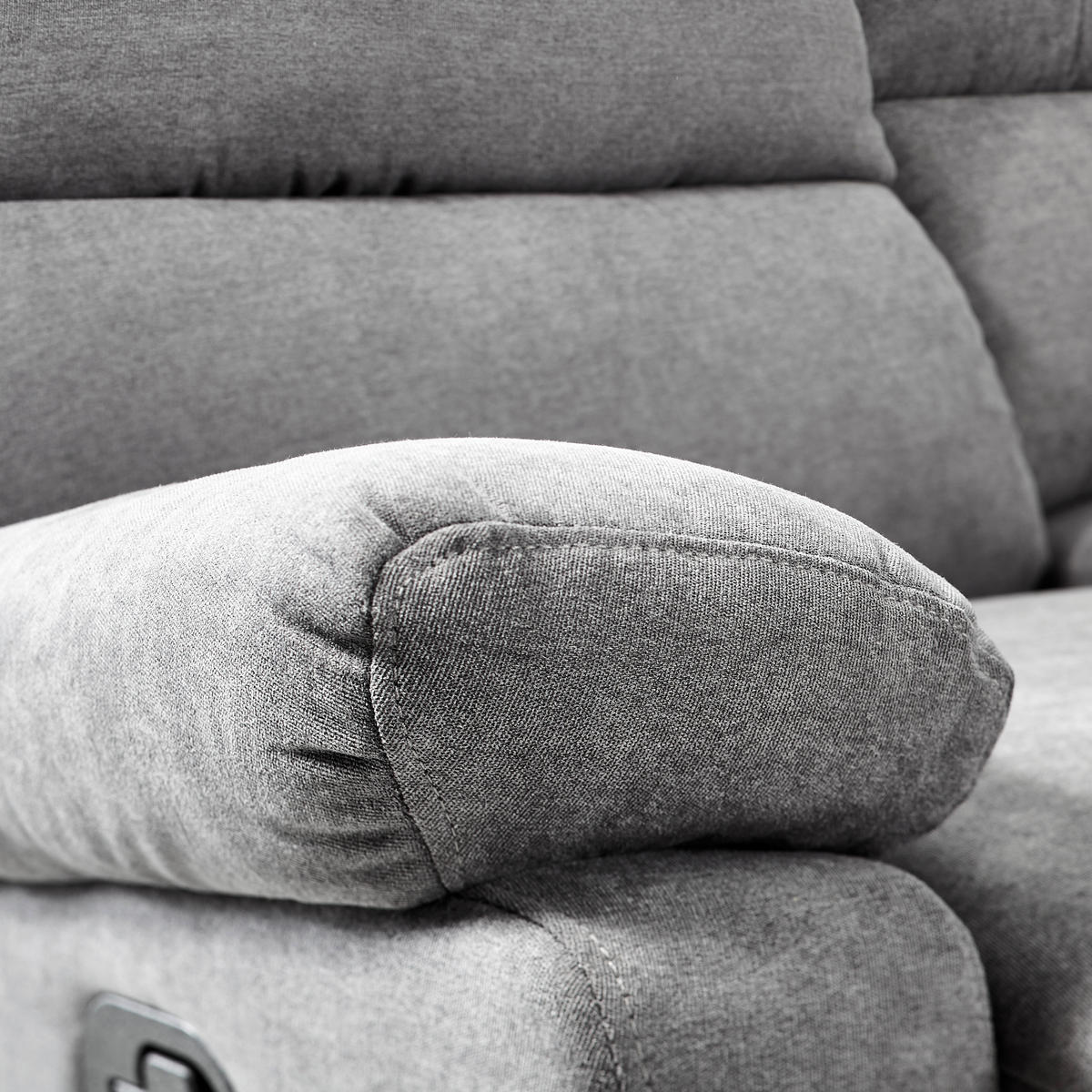 SEDACÍ SOUPRAVA 3+2+1, textil, tmavě šedá - tmavě šedá, Konvenční, textil - Livetastic