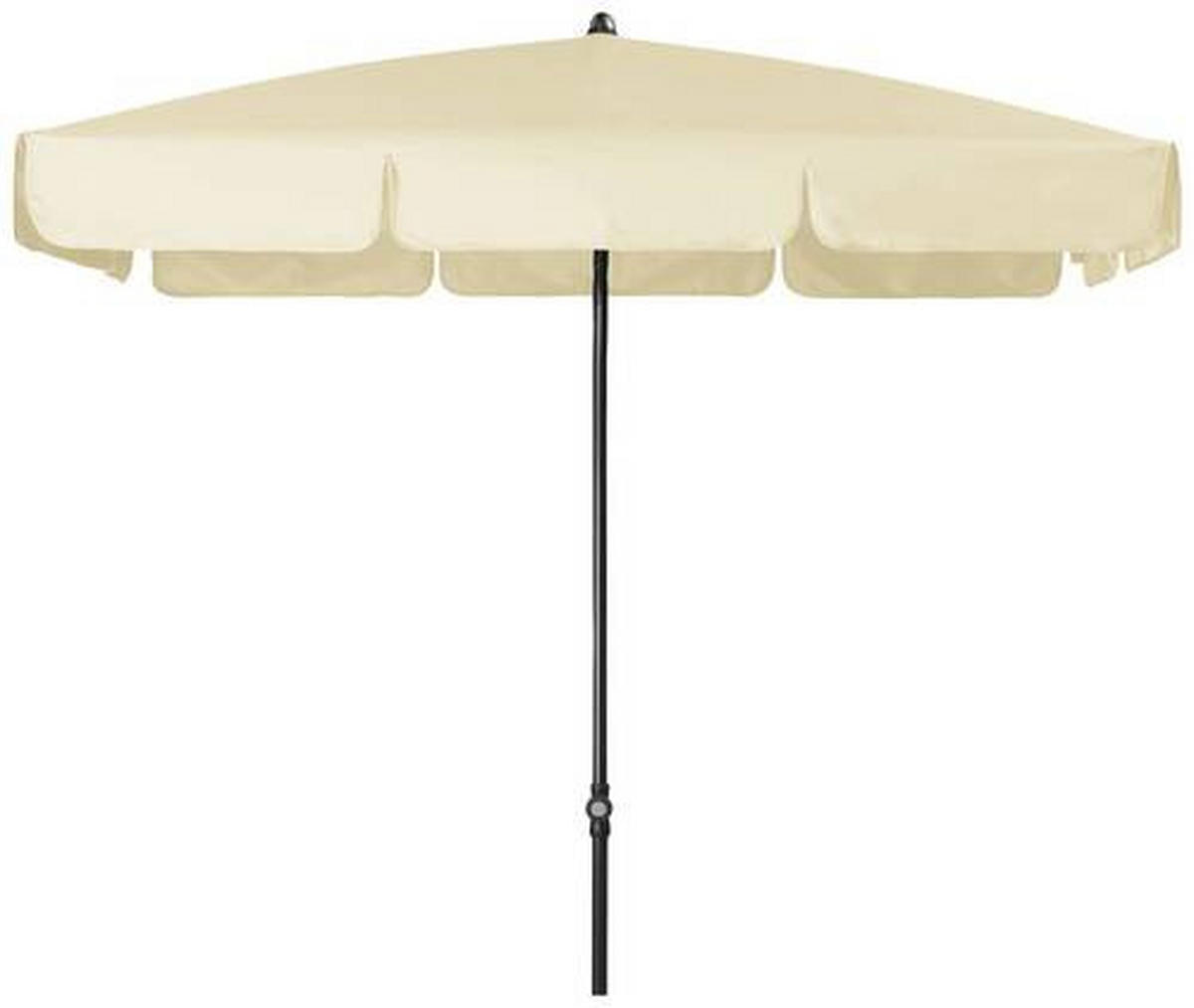 SONNENSCHIRM 185x120 cm Naturfarben  - Anthrazit/Naturfarben, Basics, Textil/Metall (185/120cm) - Doppler