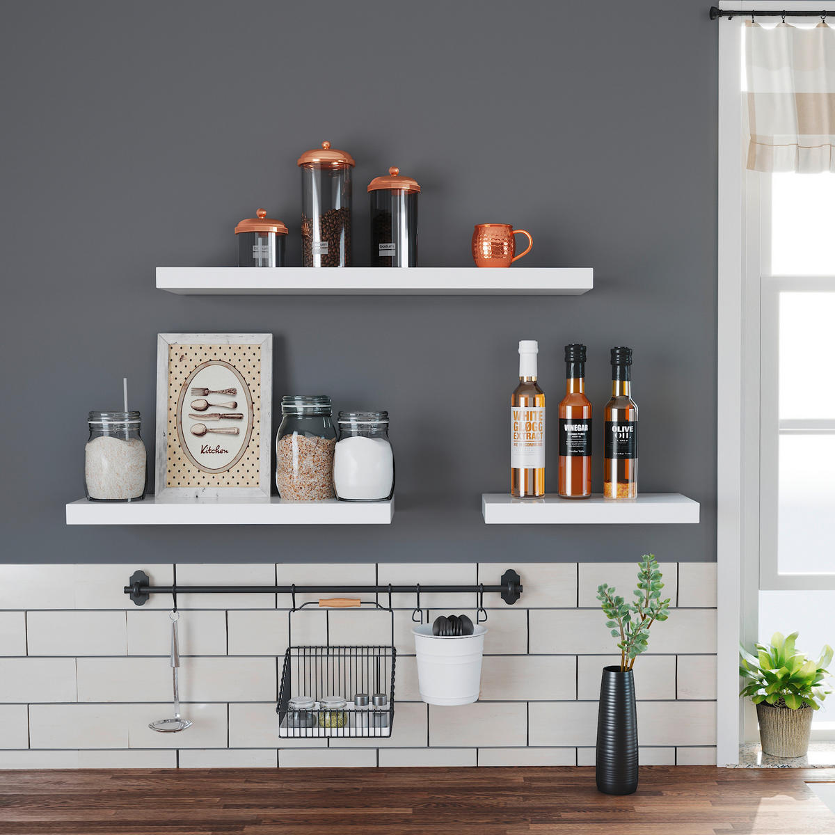 WANDBOARD in 40/3,8/20 cm Weiß  - Weiß, Trend, Holzwerkstoff (40/3,8/20cm) - Boxxx