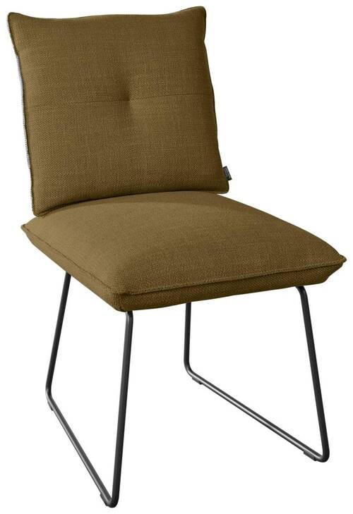 STUHL - Schwarz/Braun, Design, Textil/Metall (51/90/70cm) - Dieter Knoll