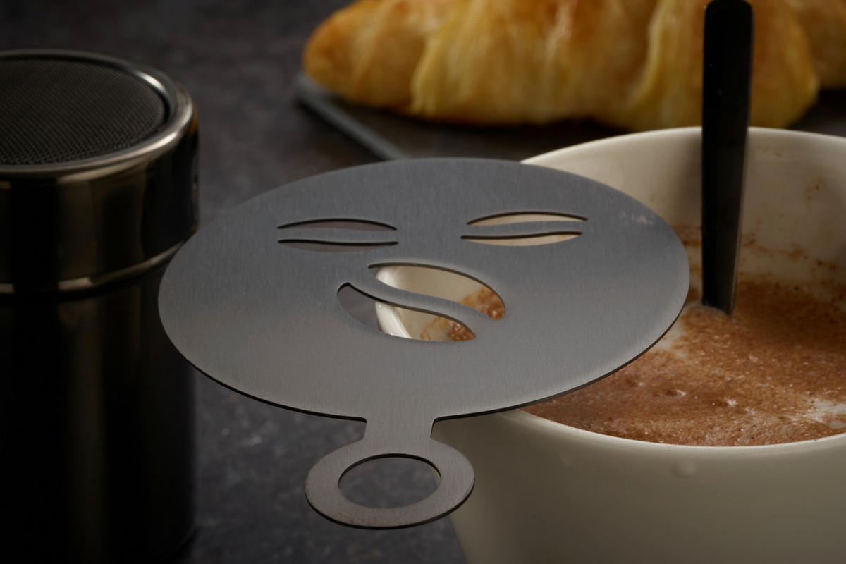 KAFFEESET 23-teilig  - Schwarz, Design, Metall (10,5cm) - Echtwerk