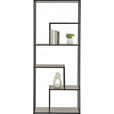 REGAL Naturfarben, Schwarz  - Schwarz/Naturfarben, Basics, Holzwerkstoff/Metall (70/170/33cm) - Xora