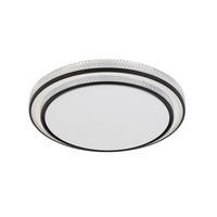 STROPNÍ LED SVÍTIDLO, 41/9 cm  - bílá/černá, Basics, kov/plast (41/9cm) - Novel