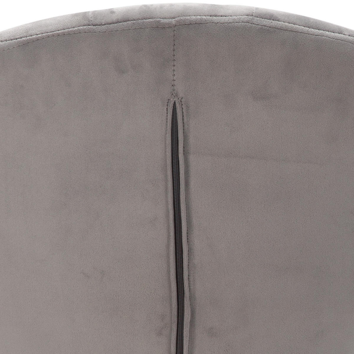 STUHL  in Samt  - Goldfarben/Grau, Konventionell (67/100/62cm) - MID.YOU
