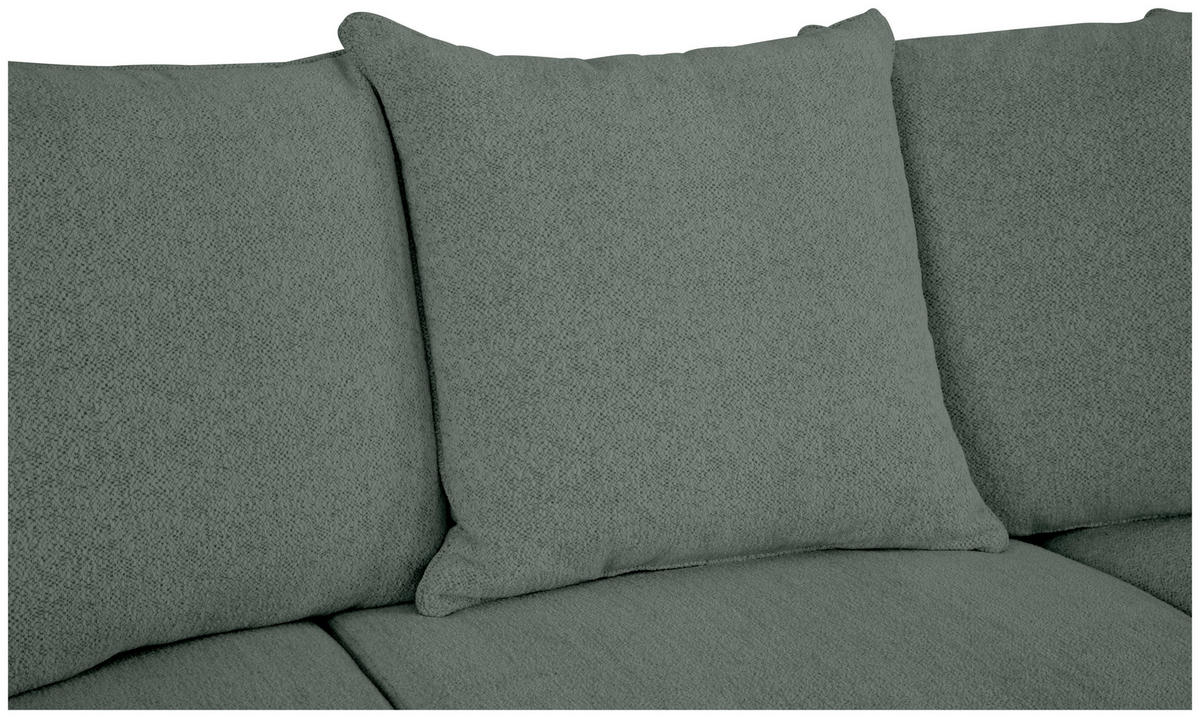 ECKSOFA in Chenille Grau  - Grau, Design, Textil (254/160cm) - MID.YOU