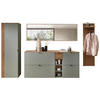 GARDEROBE 6-teilig  in 306/179/37 cm  - Salbeigrün/Eiche Artisan, Design, Holzwerkstoff (306/179/37cm) - Voleo