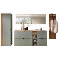 GARDEROBE 6-teilig  in 306/179/37 cm  - Salbeigrün/Eiche Artisan, Design, Holzwerkstoff (306/179/37cm) - Voleo