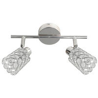 SPOTLIGHT York   - kromfärg/transparent, Klassisk, metall/glas (37/8cm)