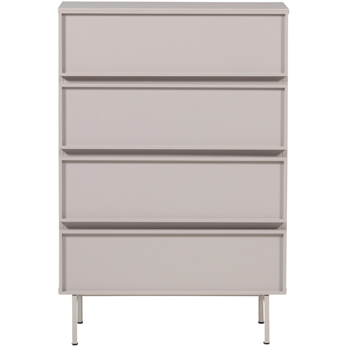 KOMMODE Tours, 70/102/42 cm, 4 Schublade(n)  - Sandfarben, Design, Holzwerkstoff/Metall (70/102/42cm) - Livetastic