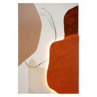 LEINWANDBILD  - Dunkelrosa/Beige, Basics, Holz/Textil (80/120/5cm)