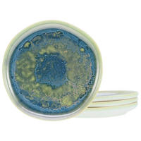 DESSERTTELLERSET YUKI 4-teilig  - Blau/Grün, Basics, Keramik (22cm) - Creatable