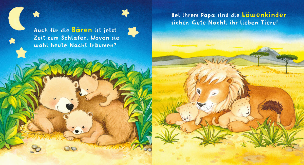 KINDERBUCH Baby Pixi Stoff: Gute Nacht, ihr lieben Tiere!  - Multicolor, Basics, Papier (13,8/13,8/0,5cm) - Carlsen