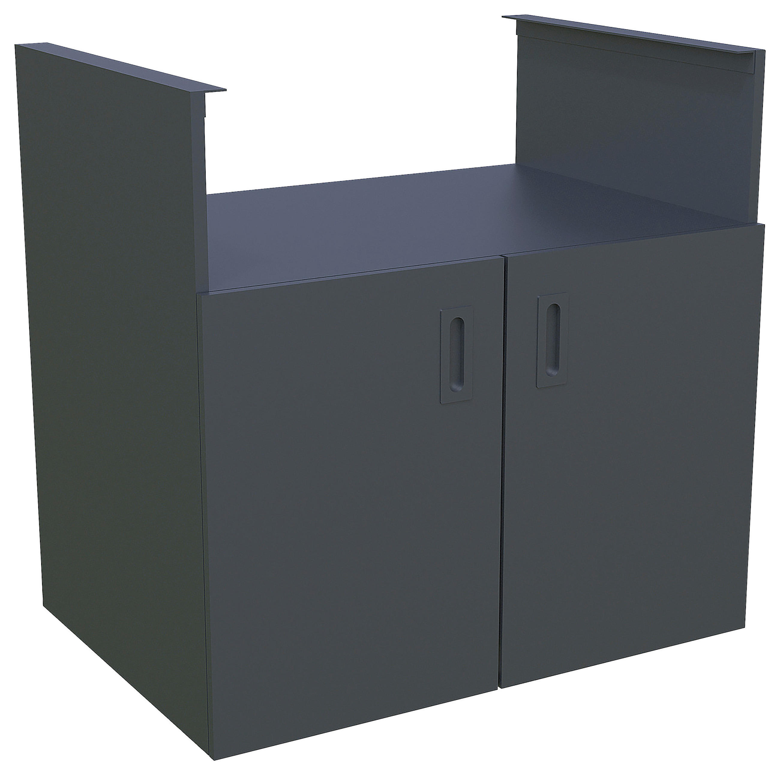 OUTDOORKÜCHENUNTERSCHRANK  - Anthrazit, Basics, Metall (90/92/63cm) - Modante
