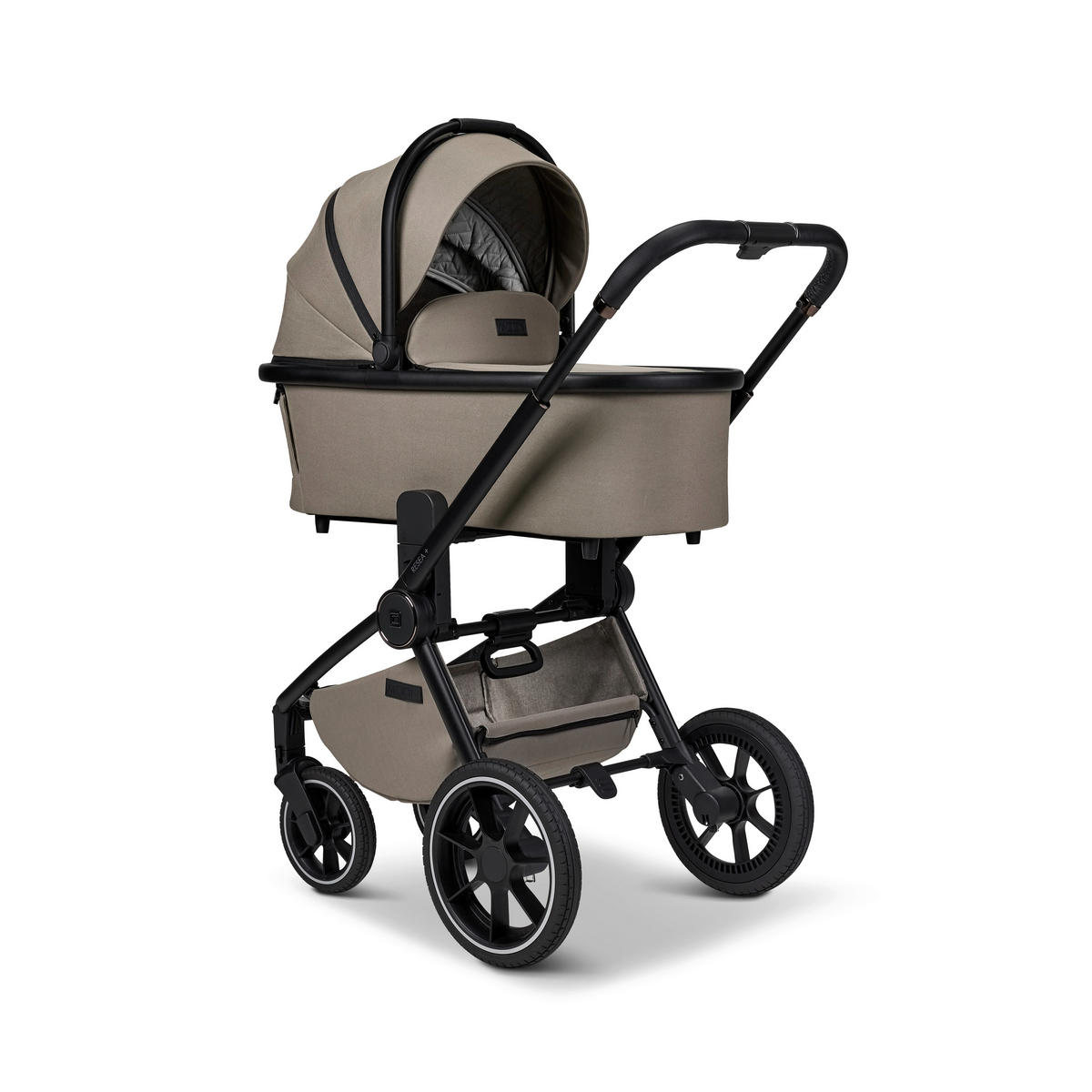 KOMBINIRANA DJEČJA KOLICA  Resea+  - boje blata/crna, Basics, tekstil (98.5/58/122cm) - Moon