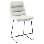 TRESENSTUHL in Weiß  - Schwarz/Weiß, Design, Textil/Metall (52/106/66cm) - Dieter Knoll