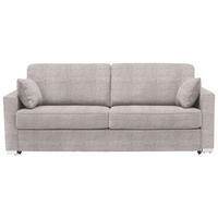 SCHLAFSOFA in Textil Naturfarben  - Chromfarben/Naturfarben, Konventionell, Textil/Metall (208/86/97cm) - Novel