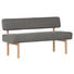 SITZBANK 160/87/58 cm in Hellgrau - Buchefarben/Hellgrau, KONVENTIONELL, Holz/Textil (160/87/58cm) - Cantus SITZBANK 160/87/58 cm in Hellgrau - Buchefarben/Hellgrau, KONVENTIONELL, Holz/Textil (160/87/58cm) - Cantus