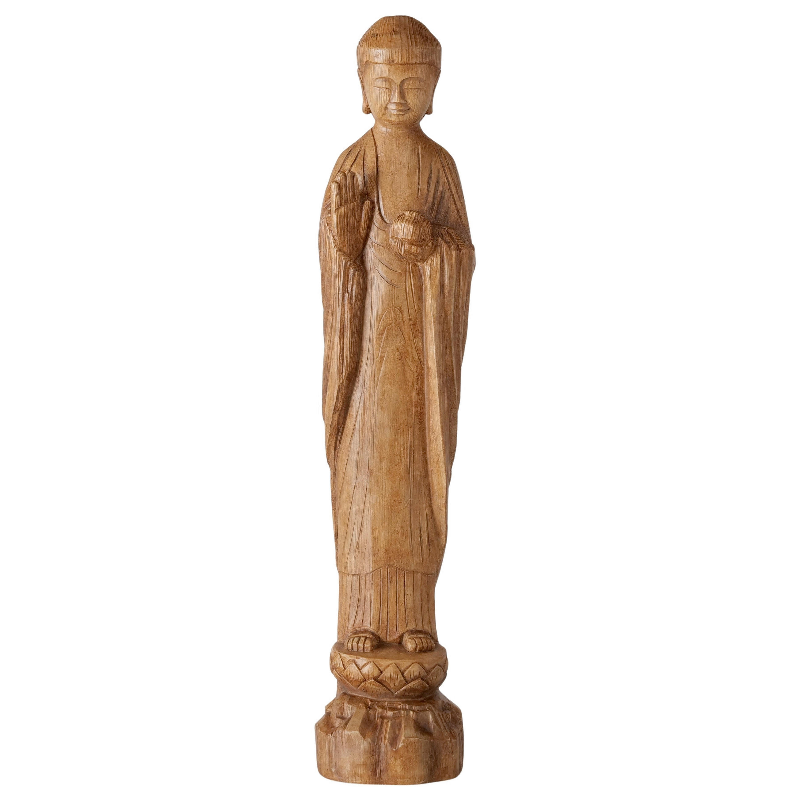 BUDDHA - hnědá, Basics, plast/kámen (17/16/80,5cm) - Ambia Home