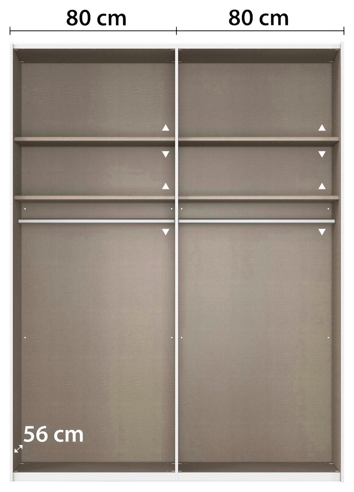 SCHWEBETÜRENSCHRANK 162/223/68 cm 2-türig Weiß, Schwarz  - Schwarz/Weiß, KONVENTIONELL, Glas/Holzwerkstoff (162/223/68cm) - Novel