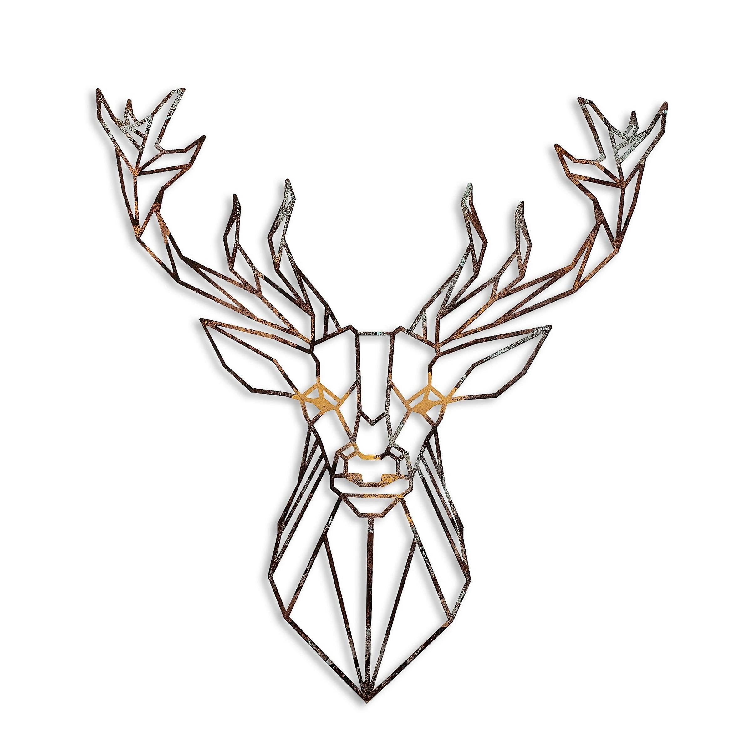 X-Mas Metallbild Deer - 1 Mehrfarbig 60x65 cm