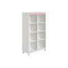 STANDREGAL Rosa, Weiß Olli Standregal offen  - Rosa/Weiß, Basics, Holzwerkstoff (94,8/159,9/40,1cm) - Paidi