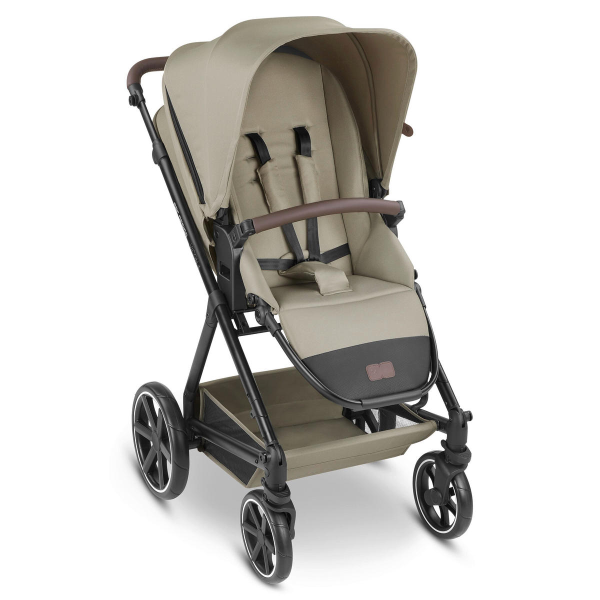 KINDERWAGENSET  Vicon 4  Reed  - Beige/Schwarz, Basics, Textil/Metall (91/61/110cm) - ABC Design