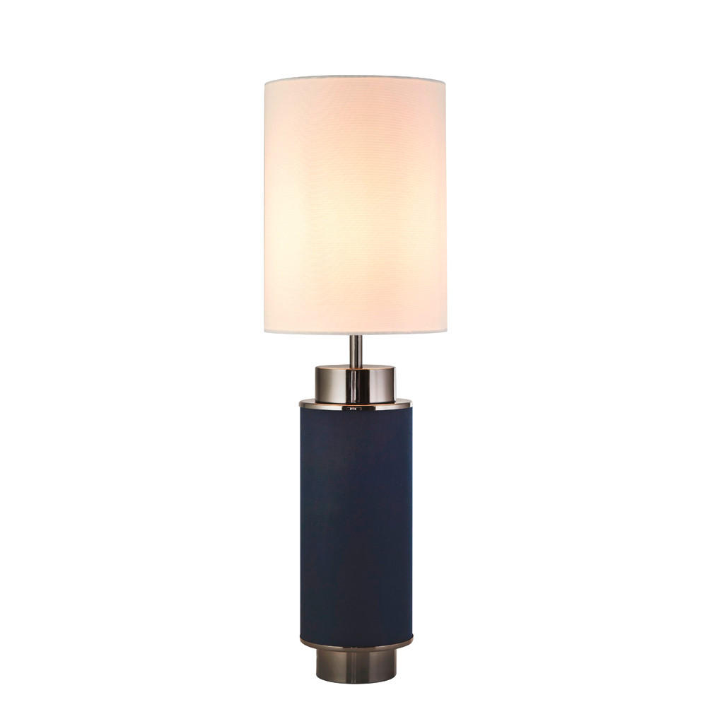 BORDSLAMPA Flask 22/22/72 cm   - vit/nickelfärgad, Lifestyle, metall/textil (22/22/72cm)