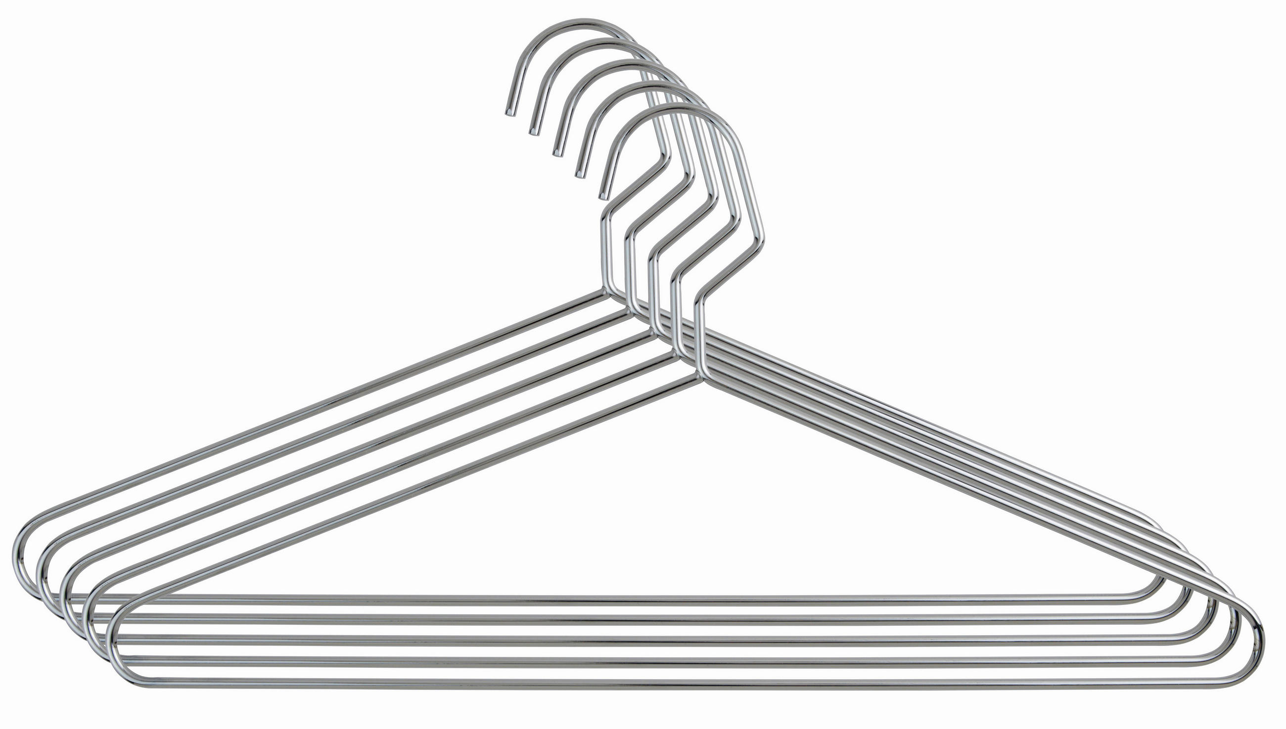 KLEIDERBÜGELSET Metall  - Silberfarben, Basics, Metall (40cm) - Homeware