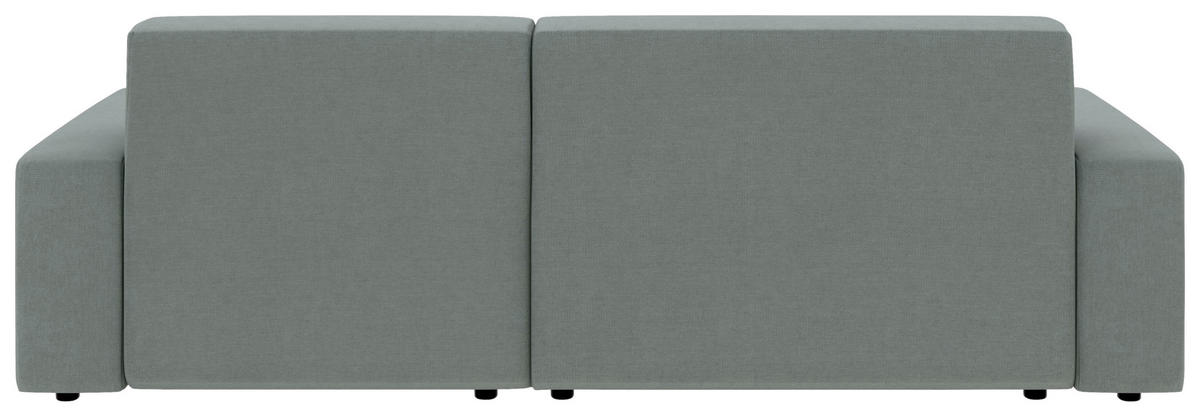 ECKSOFA in Struktur Grau  - Schwarz/Grau, Modern, Kunststoff/Textil (246/162cm) - Trendmanufaktur