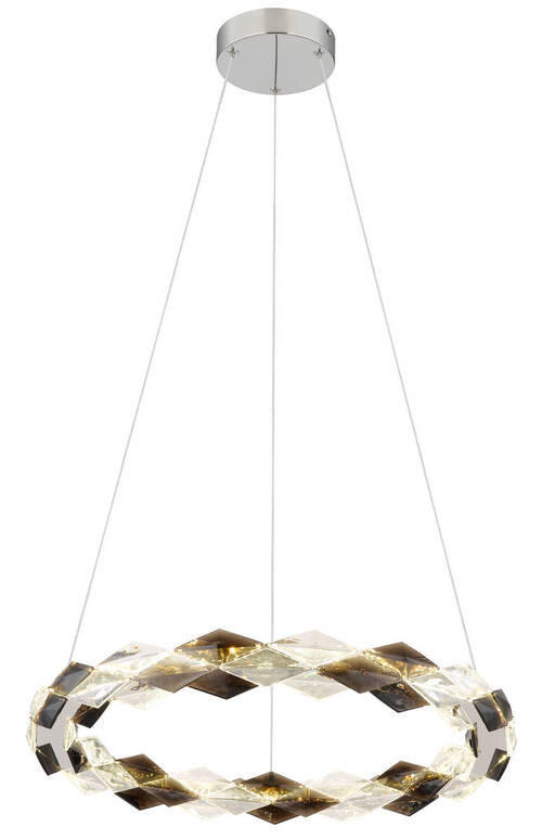 VISEČA LED-SVETILKA   //4000 K/230 V/ - prozorno, Design, kovina/umetna masa (55/130cm) - Globo