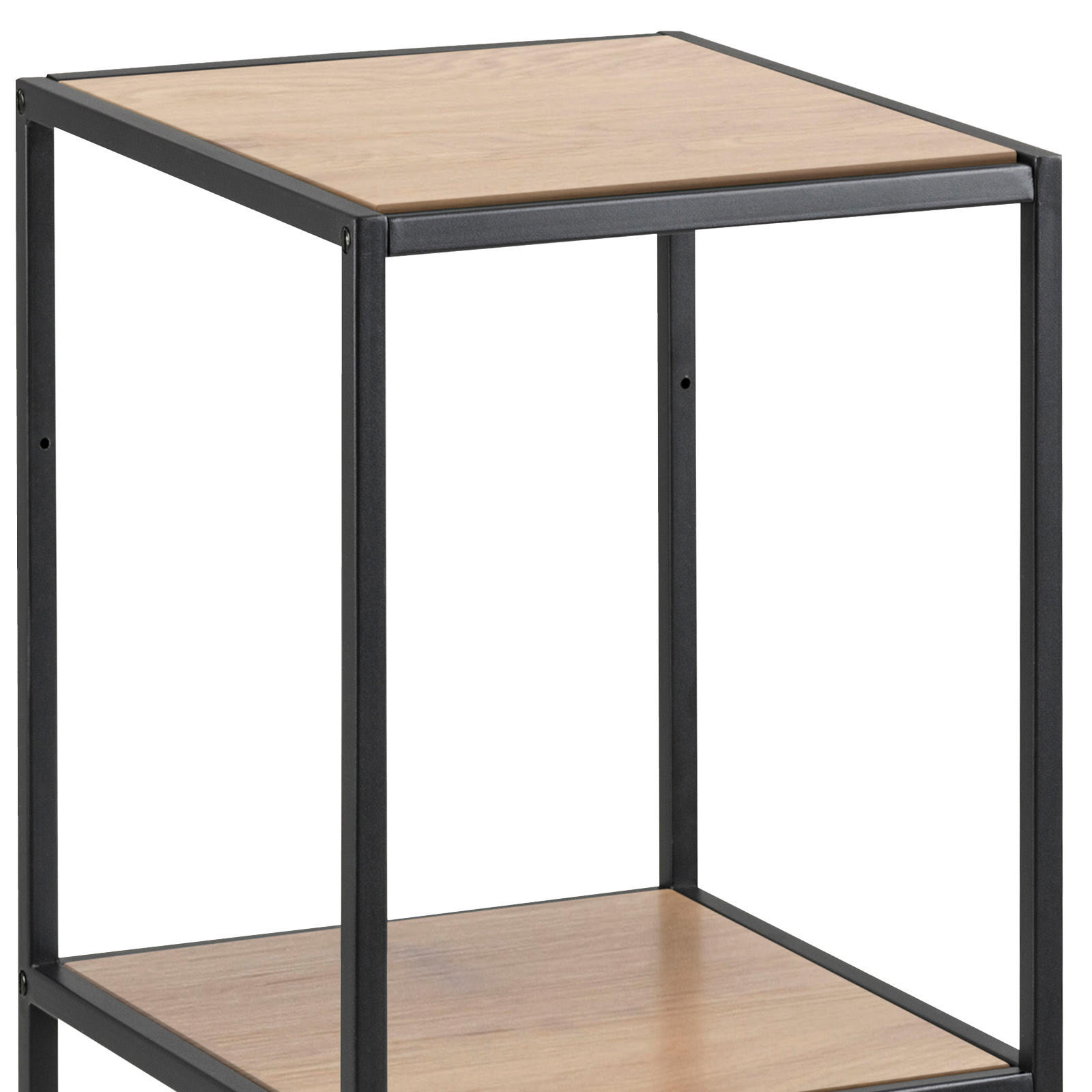 REGALELEMENT 35,0/82,5/37,0 cm Eichefarben - Eichefarben/Schwarz, Trend, Holzwerkstoff/Metall (35,0/82,5/37,0cm) - MID.YOU
