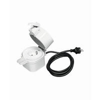 GARTENSTECKDOSE - Schwarz/Weiß, Basics, Kunststoff (14,6/10/11,5cm) - Ledvance