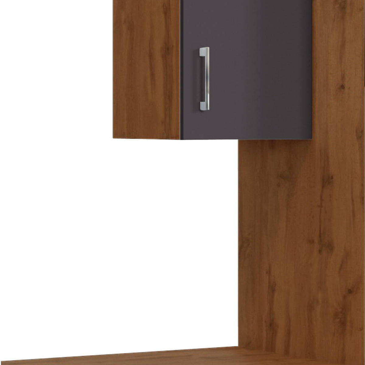 KÜCHENLEERBLOCK 360 cm   in Anthrazit  - Eichefarben/Anthrazit, MODERN, Holzwerkstoff (360cm) - Held