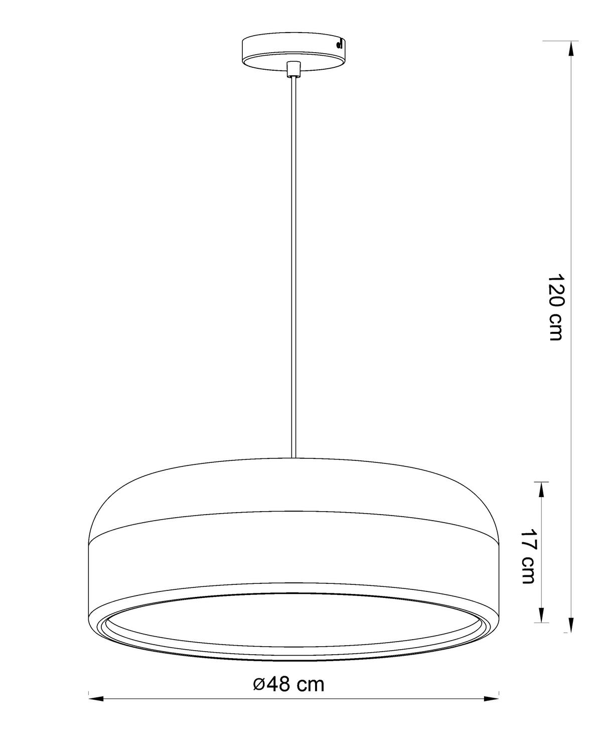 HÄNGELEUCHTE 48/120 cm   - Grün, LIFESTYLE, Kunststoff/Metall (48/120cm) - Collet's Monde