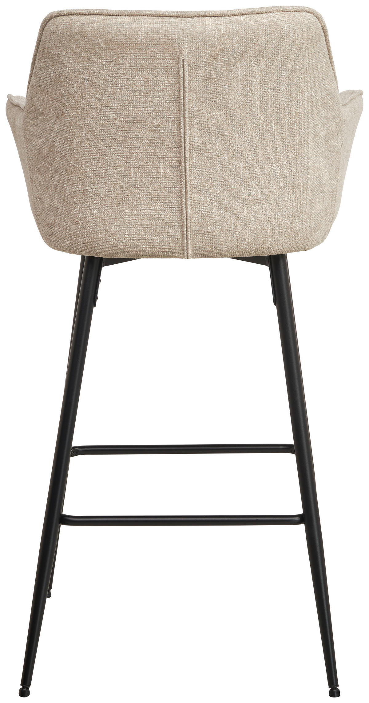 BAROVÁ STOLIČKA, čierna, béžová - čierna/béžová, Konventionell, kov/drevo (57/105/57cm) - MID.YOU