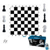OUTDOORSPIEL XXL Schach 160/160 cm Schwarz, Weiß  - Schwarz/Weiß, Basics, Kunststoff/Textil (160/160cm) - alldoro
