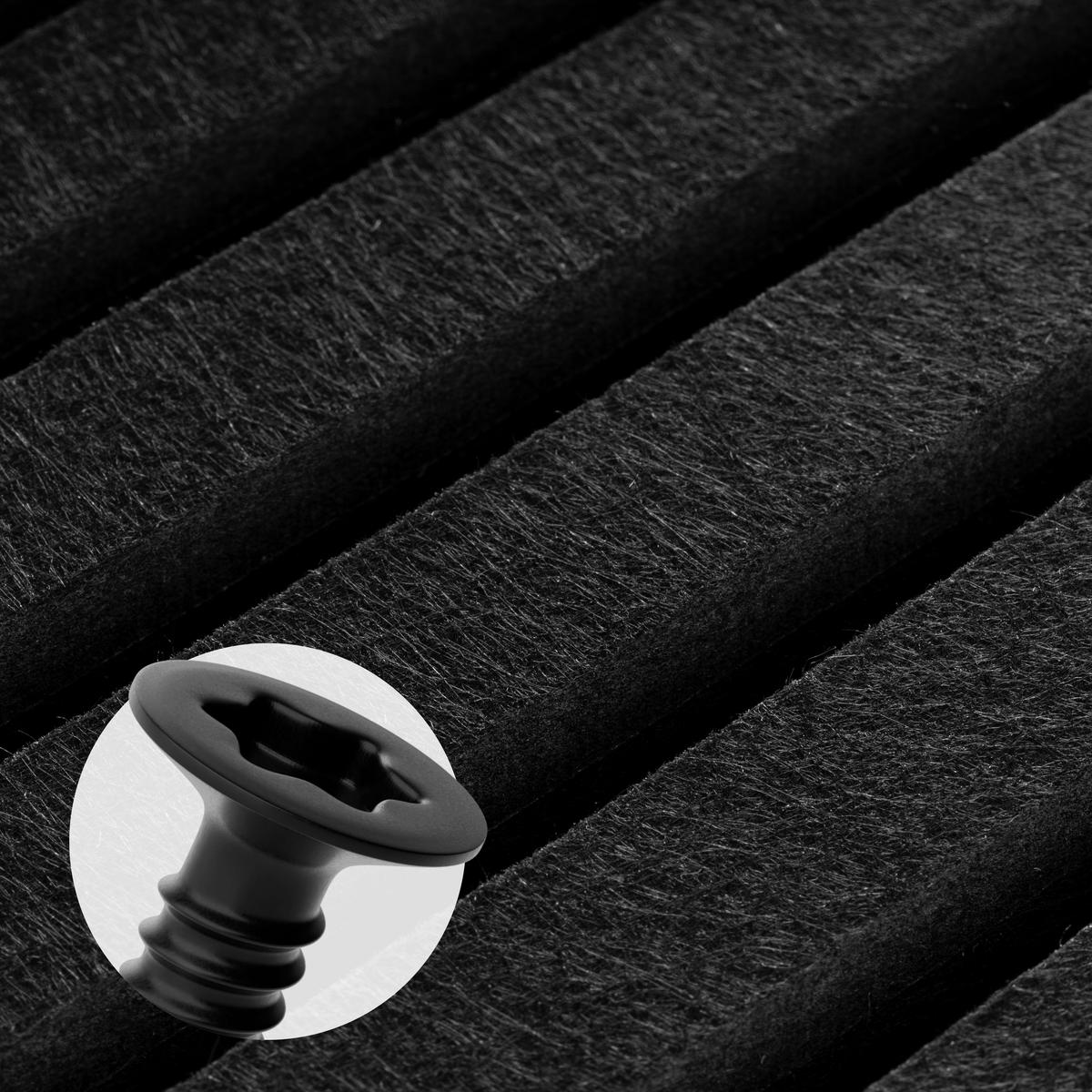 AKUSTIKPANEEL  - Schwarz, Basics, Kunststoff (20/240/1,8cm)