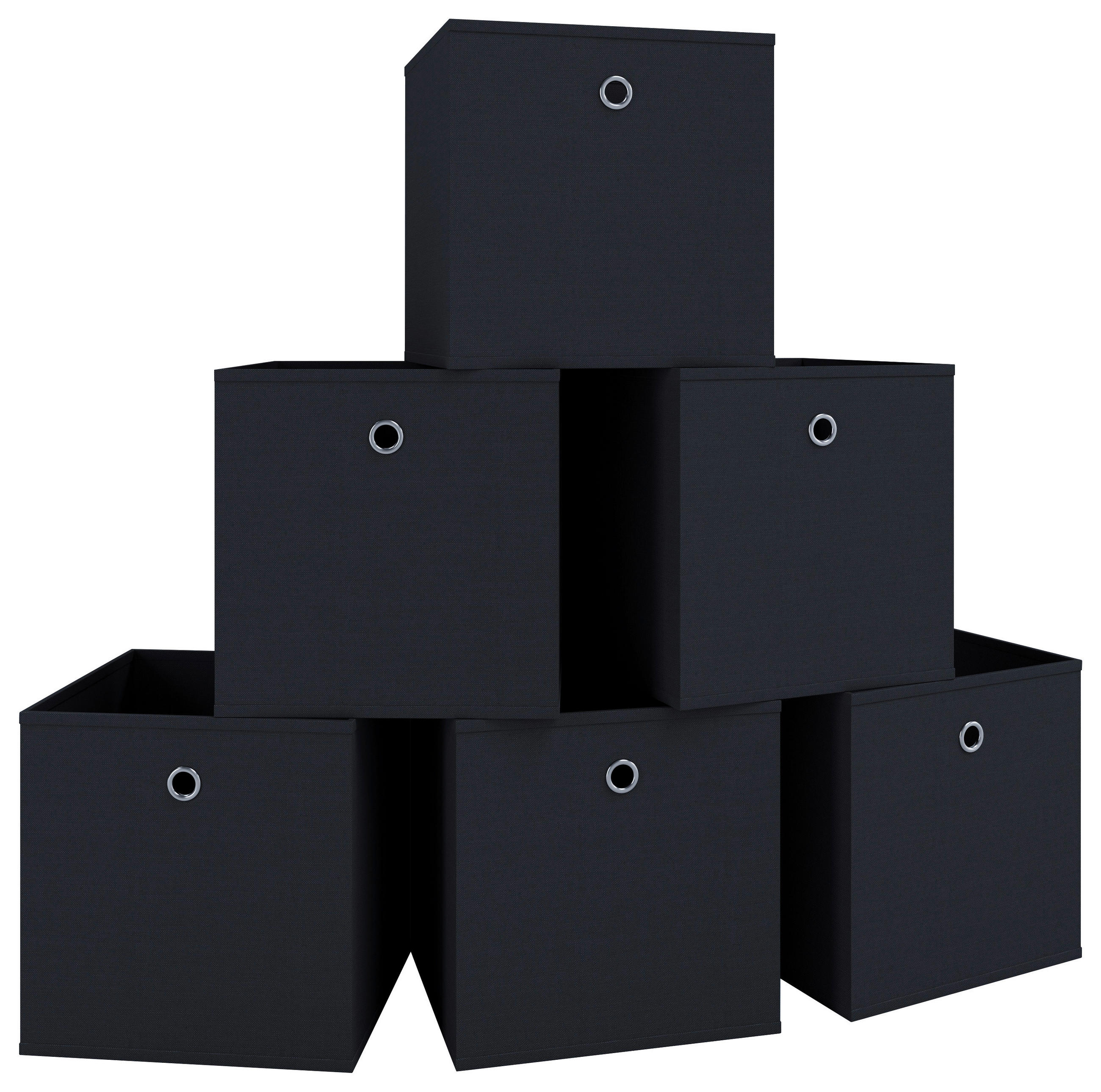 FALTBOX - Schwarz, Basics, Kunststoff (27/28/27cm) - MID.YOU