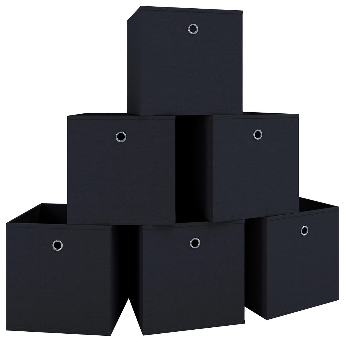 FALTBOX  - Schwarz, Basics, Kunststoff (27/28/27cm) - MID.YOU
