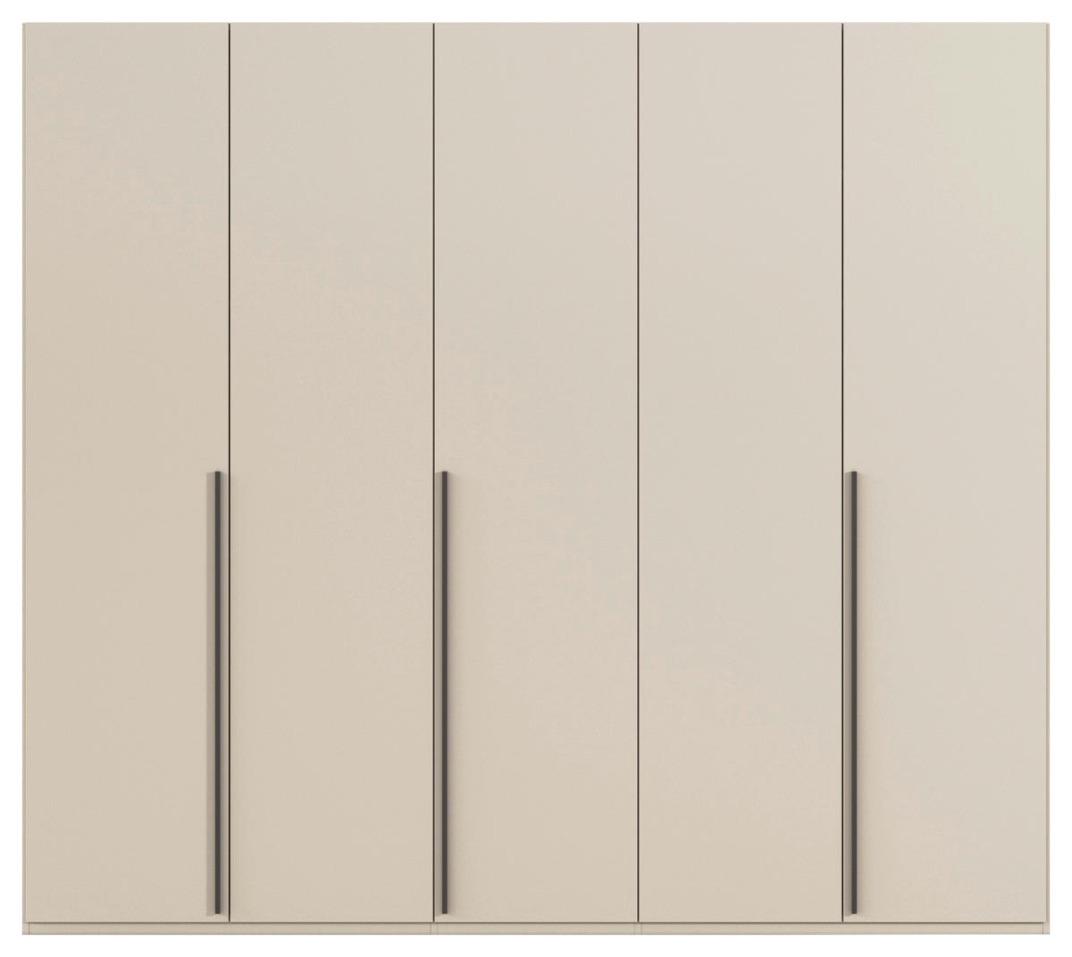 DREHTÜRENSCHRANK 251/223/60 cm 5-türig Champagner  - Champagner/Graphitfarben, Design, Holzwerkstoff/Metall (251/223/60cm) - home24
