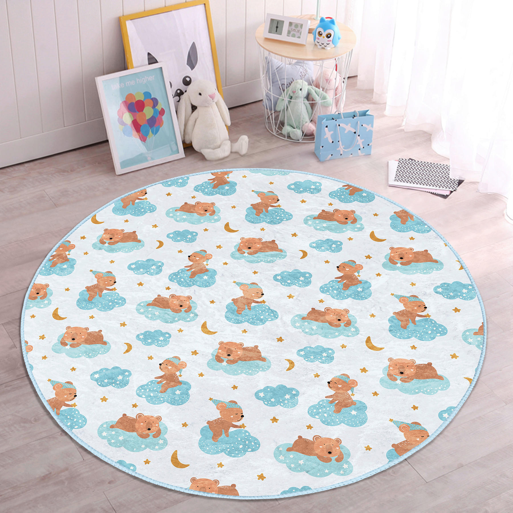 XXXLutz Kinderteppich Mehrfarbig 120x120 cm